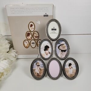 Burnes of Boston Revere 6 Oval Pewter Picture Frame - Classic Decorative Frames